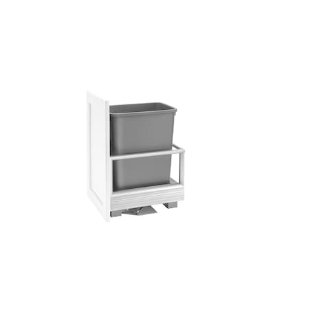 Rev-A-Shelf Aluminum, Silver, 12.13 in W, 19.5 in H, 16 in D, 16 in L, Silver 5149-15DM18-117
